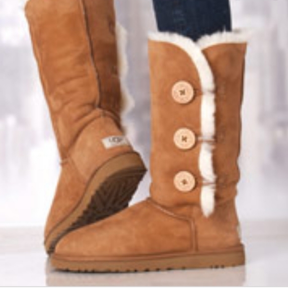 UGG Shoes - UGG Tall Bailey Button Triplet Boot